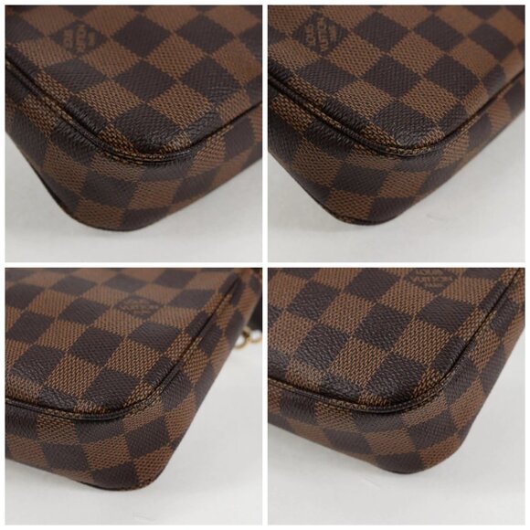 LOUIS VUITTON Damier Ebene Pochette Accessoires Pouch N41206 LV Auth 136130M - Picture 14 of 16